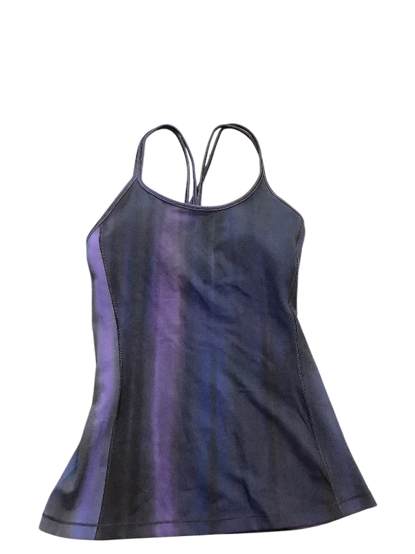 Athletic Tank Top By Lululemon In Blue & Purple, Size: 4 Monochromatic Office Style