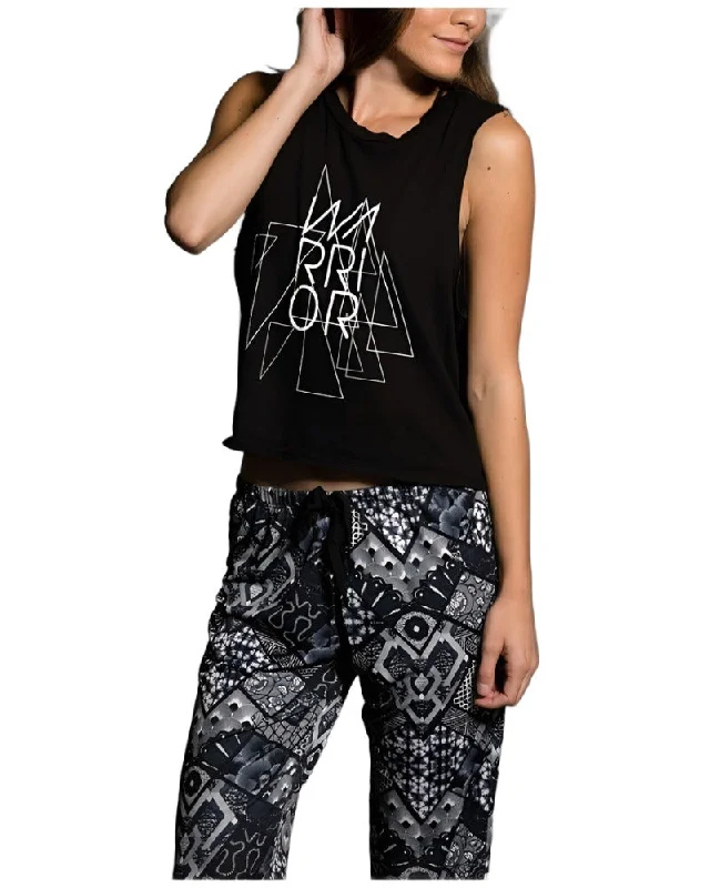 Onzie Hot Yoga Muscle Tank 3019 Warrior Monochromatic Office Style