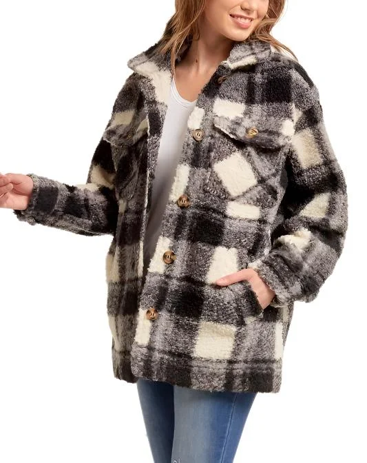 Plaid Teddy Sherpa Laid