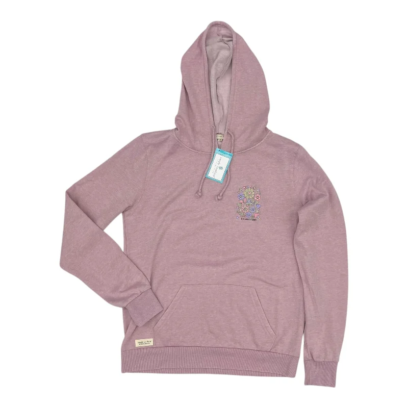 Sweatshirt Hoodie By Simply Southern In Pink, Size:S Youthful Men's Pop