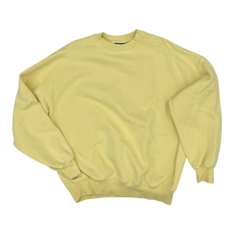 Sweatshirt Crewneck By Clothes Mentor In Yellow, Size:S Earthy Men's Sustainable 