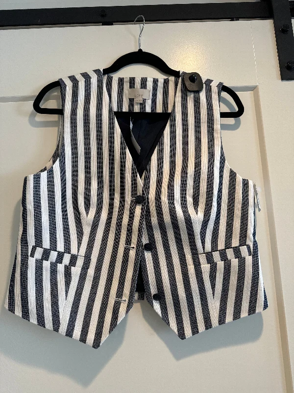 Vest Other By Loft In Blue & White, Size: M Lumberjack