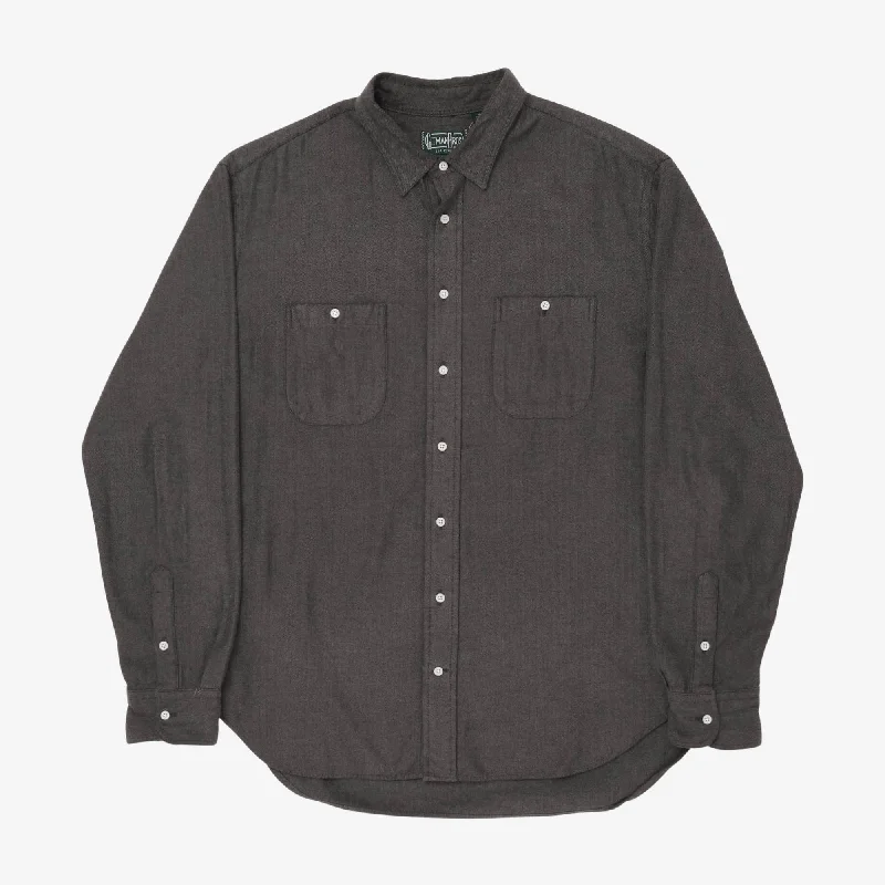 Herringbone Work Shirt Polished Men's Satin