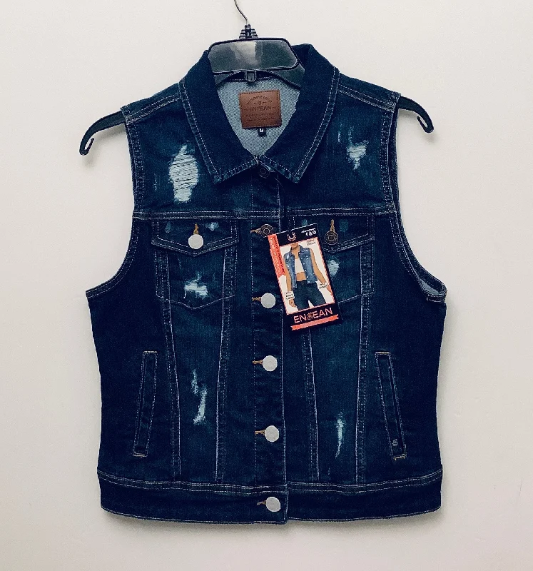 Vest Other By Clothes Mentor In Navy, Size: M Streetwear Style