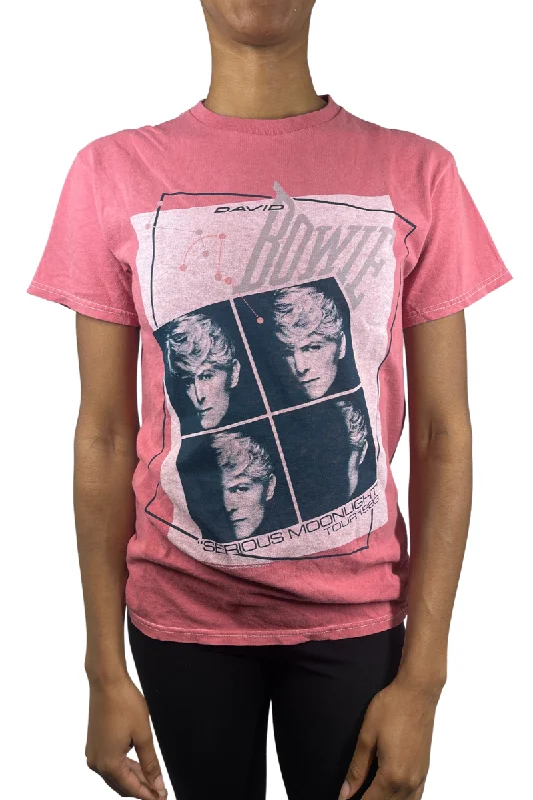 Bowie Serious Moonlight Tee Shirt by Junk Food Modern Men's Geometric