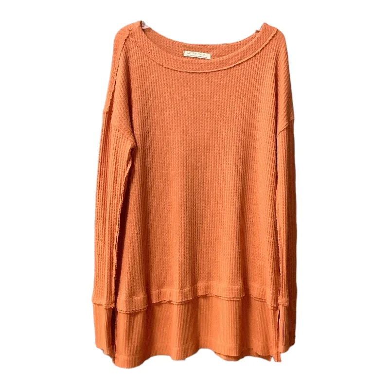 Orange Top Long Sleeve We The Free, Size S Minimalist Men's Casual 