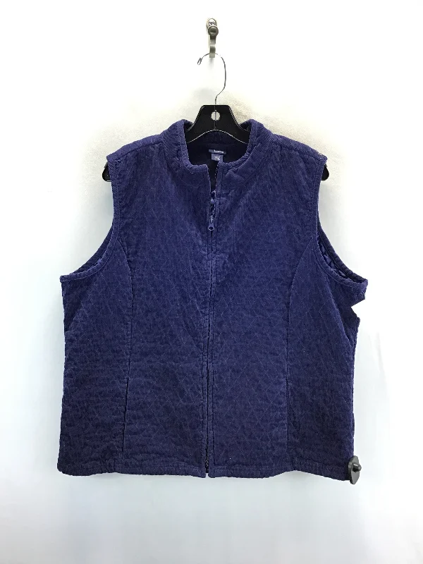 Vest Other By Basic Editions In Navy, Size: 2x Traditional Men's Country