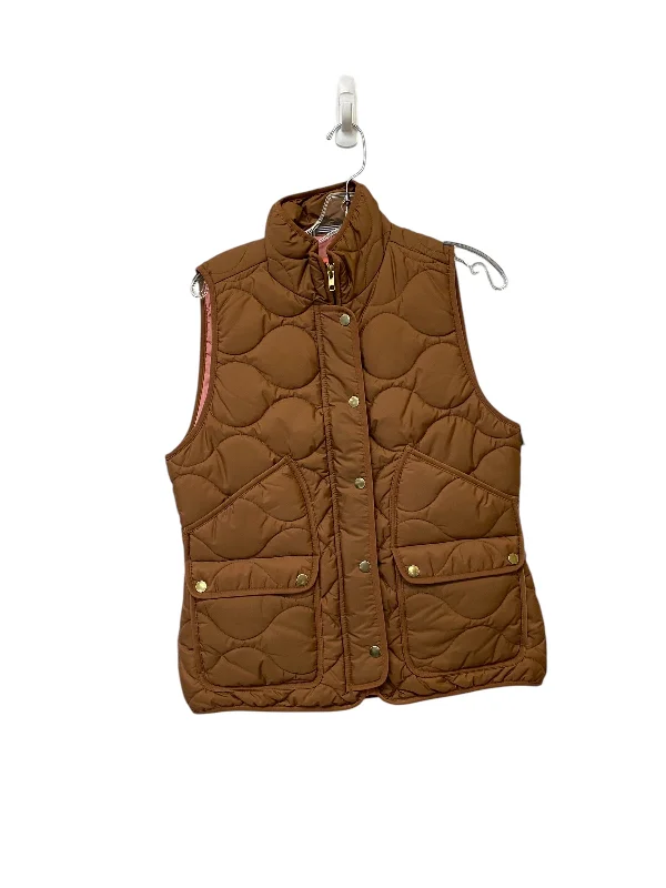 Vest Puffer & Quilted By J. Crew In Brown, Size: M Sporty Men's Athleisure 