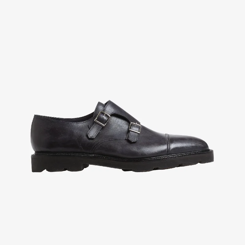 William II Monk Strap Hip Men's Retro