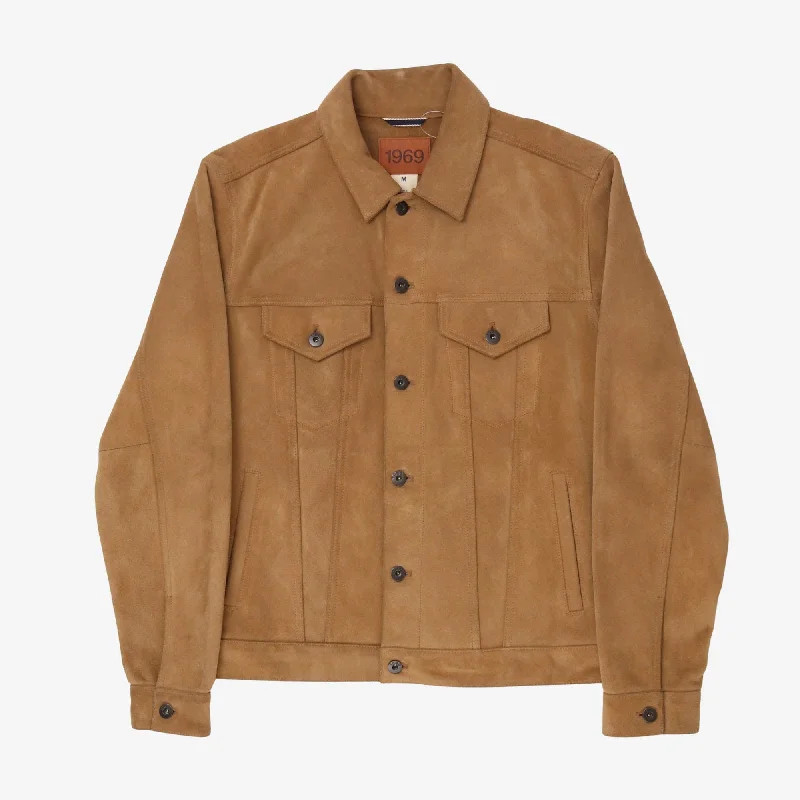 1969 Suede Leather Jacket British Gentleman Style