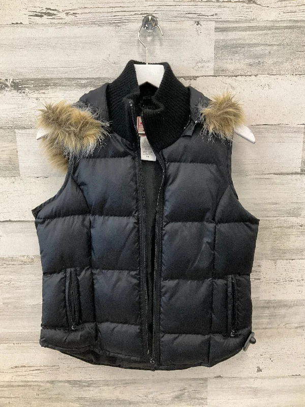 Vest Puffer & Quilted By Guess In Black, Size: L Polished Men's Satin