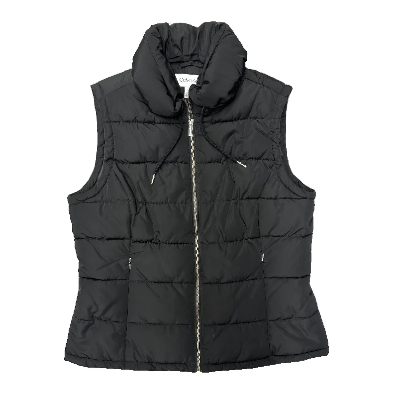 Vest Puffer & Quilted By Calvin Klein In Black, Size: L Laid