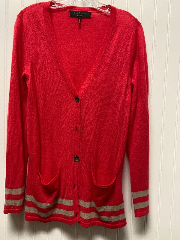 Red Top Long Sleeve Rag And Bone, Size S Sporty Men's Tennis