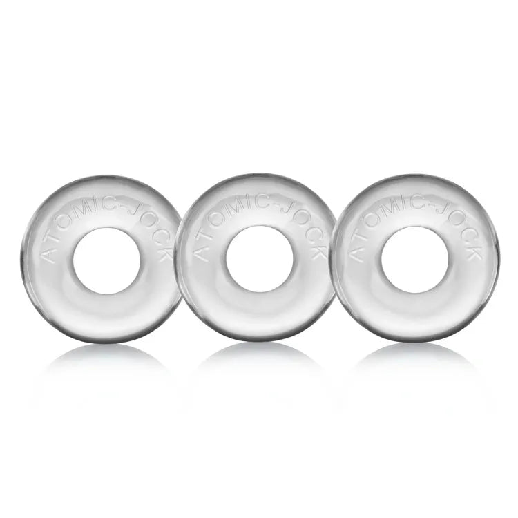 Oxballs Ringer c-ring 3-pack clear Polished Men's Satin