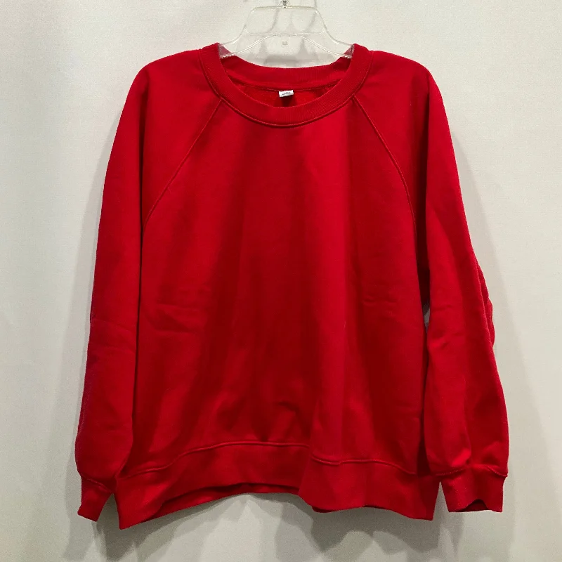 Sweatshirt Crewneck By Old Navy In Red, Size: Xxl Unique Men's Upcycled