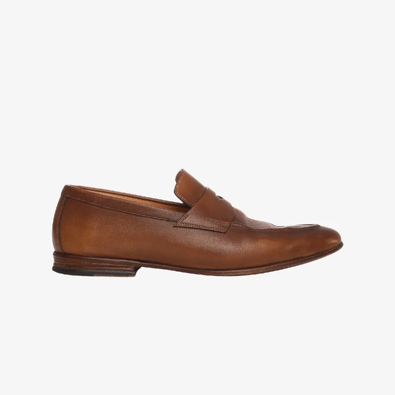 Leather Penny Loafers Confident Men's Power