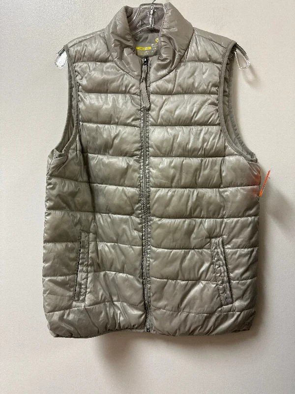 Vest Puffer & Quilted By Xersion In Grey, Size: L Organic