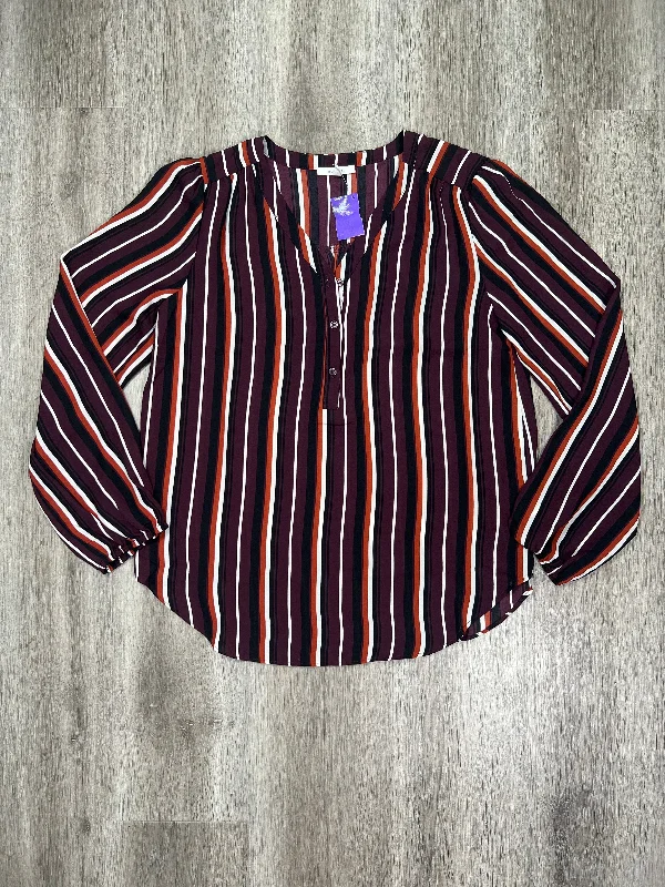 Striped Pattern Top Long Sleeve Maurices, Size S Elegant Men's Cashmere