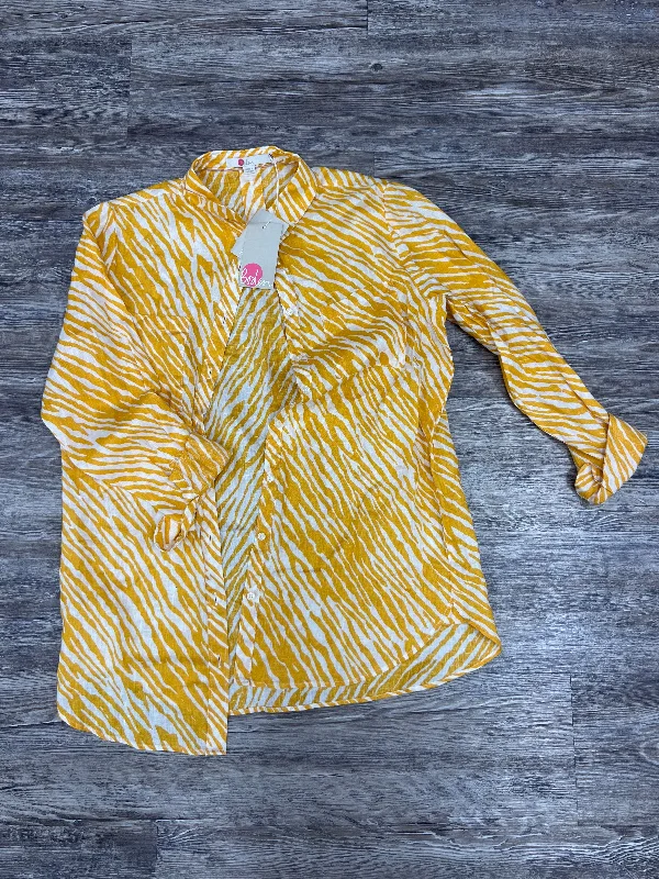 Yellow Tunic Long Sleeve Boden, Size 6long Practical Men's Multi