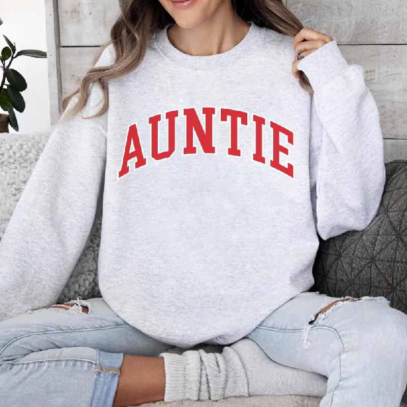 Auntie Essential Varsity Women's Sweatshirt Modern Men's Geometric