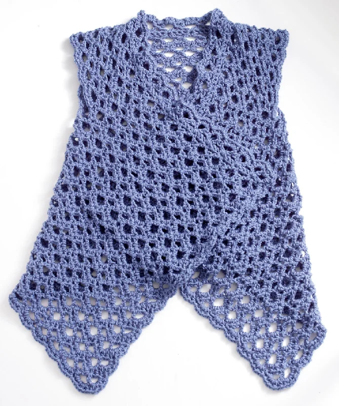 Mesh Vest Pattern (Crochet) Confident Men's Power