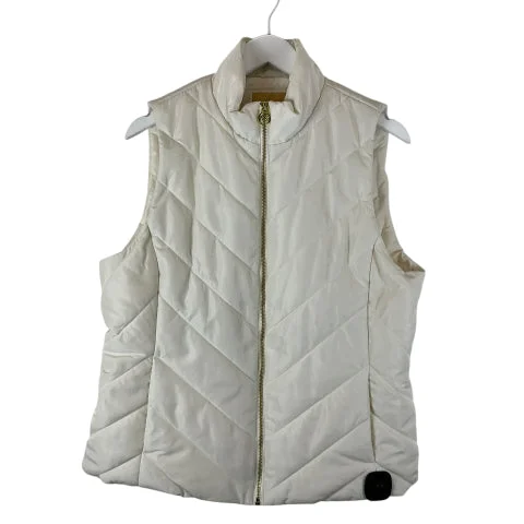 Vest Puffer & Quilted By Michael By Michael Kors In Cream, Size: L Dynamic Men's Moto