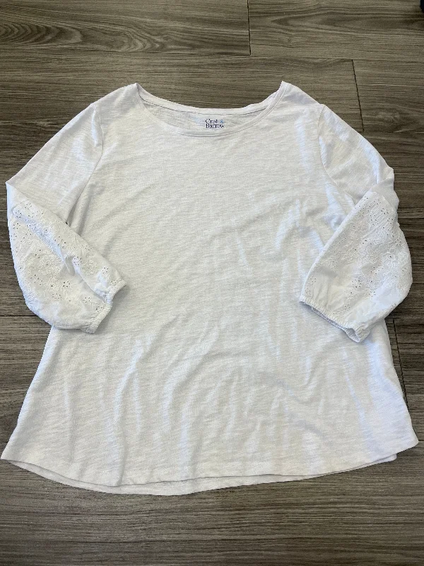 White Top Long Sleeve Croft And Barrow, Size Xl Practical Men's Quick