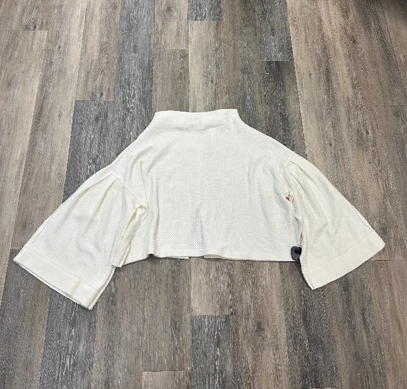 Cream Top Long Sleeve We The Free, Size L Gym