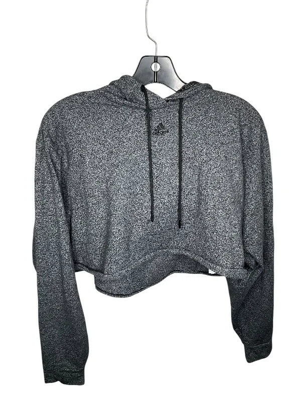 Athletic Sweatshirt Hoodie By Adidas In Grey, Size: L Bold Men's Animal