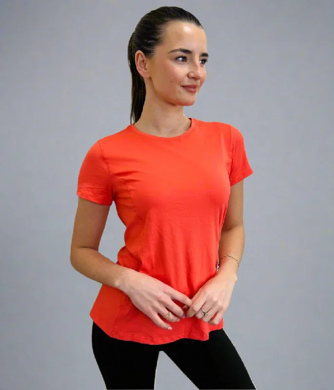 Coral Short Sleeve Good Move Active Top Organic