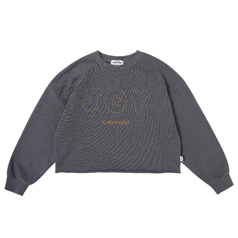 Tocoto Vintage Oversize Sweatshirt "Joy" Dark Grey Dapper Men's Bow