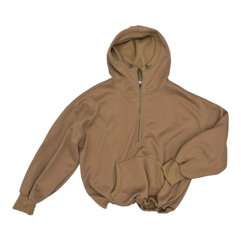 Sweatshirt Hoodie By Bibi In Tan, Size:M Refined Men's Hand