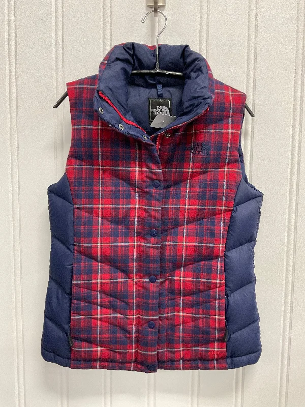 Vest Puffer & Quilted By The North Face In Blue & Red, Size: S Stylish Men's Tropical 