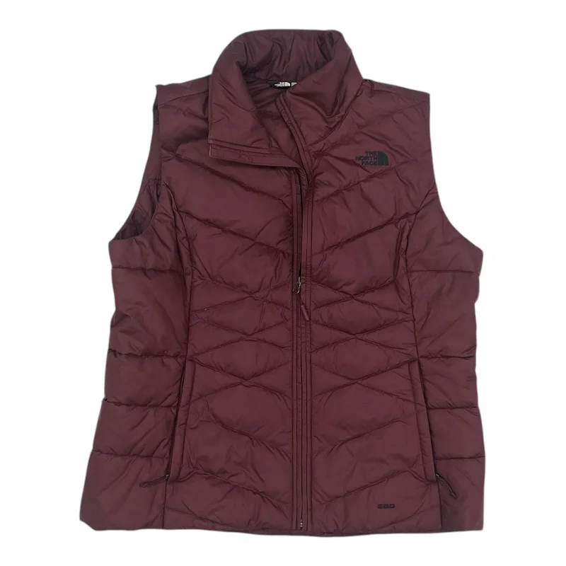 Vest Puffer & Quilted By The North Face In Maroon, Size:Xl Dynamic Men's Moto