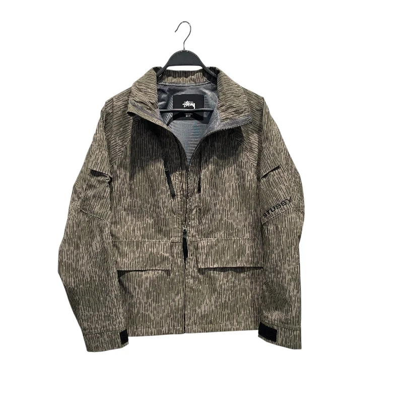 STUSSY/Windbreaker/S/Nylon/GRN/Camouflage/APEX RAIN CAMO JACKET Elegant Men's Cashmere