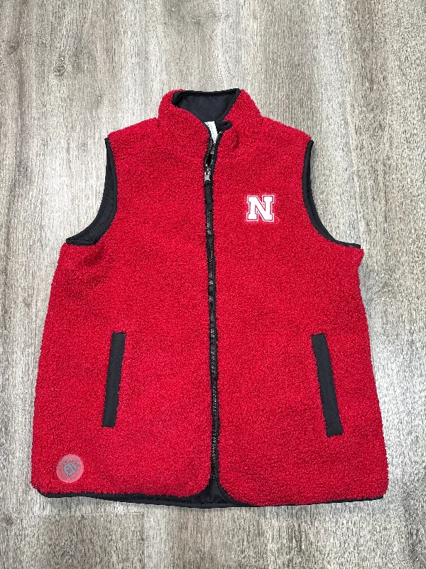 Vest Faux Fur & Sherpa By Colosseum In Red, Size: S Modern Men's Geometric