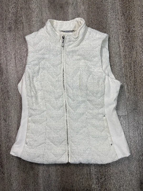 Vest Puffer & Quilted By White House Black Market In White, Size: M Practical Men's Multi