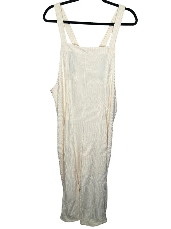 Overalls By Urban Outfitters In White, Size: L Sleek Men's Metallic