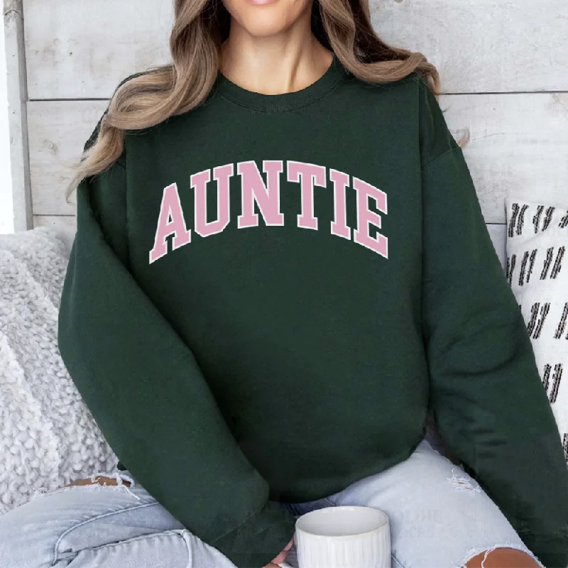 Auntie Essential Varsity Women's Sweatshirt Elegant Men's Cashmere